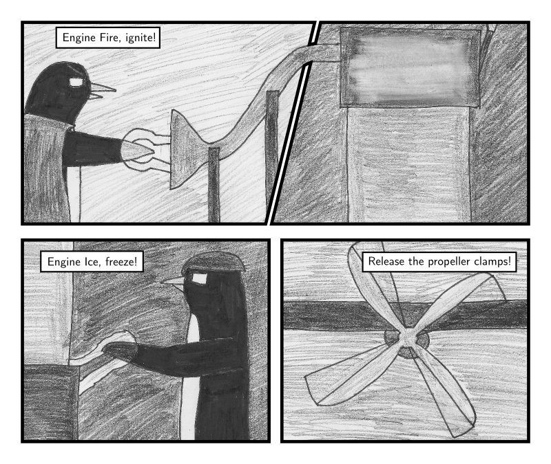 Watch those propellors spin.