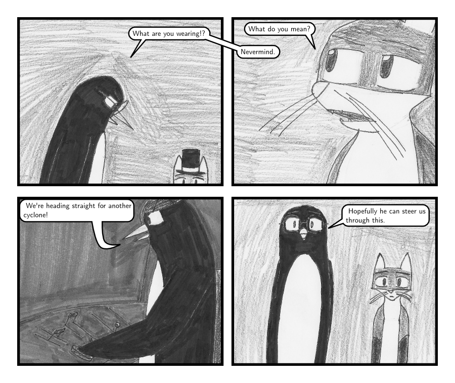 Wait, where did that top hat go?