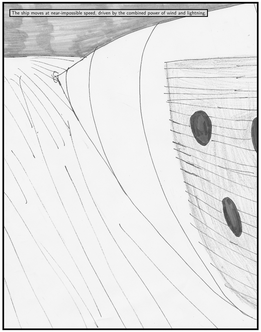 The elements create a protective shield and isolated airspace.